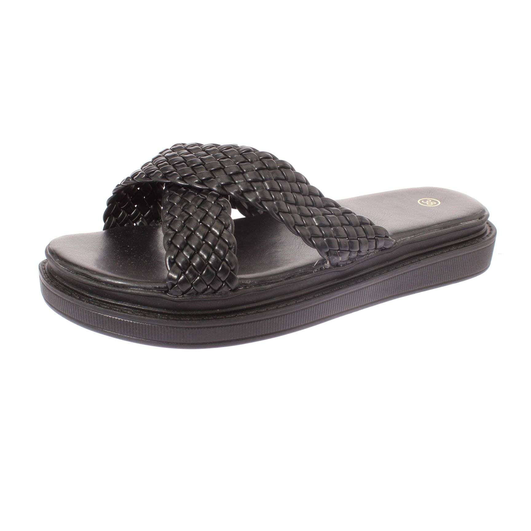 Sandalia Negro Vía Franca