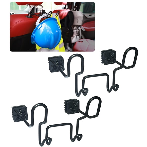 Soporte para Casco de Seguridad GODLIY 2 UNIDADES con Ganchos Metálicos para Coche