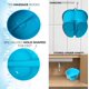 thumbnail image 2 of Cuenco para pedicura Foot Bath Mantello, tamaño extra grande, color azul, 2 of 9