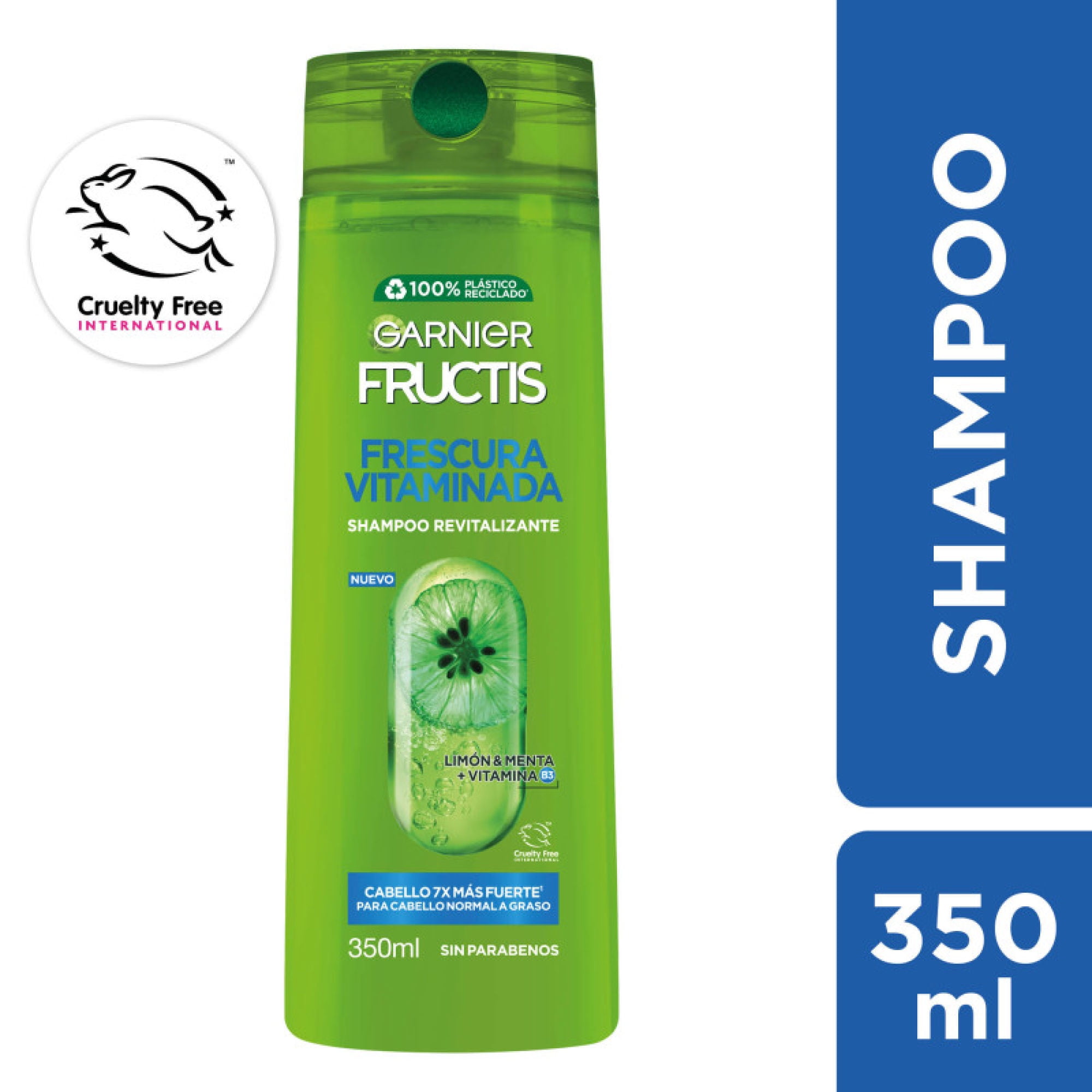 Shampoo Frescura Vitaminada Botella 350 ml Fructis