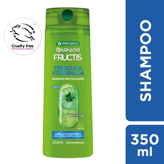 Shampoo Fructis Frescura Vitaminada Botella