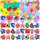 thumbnail image 1 of Huevos de Pascua precargados con forma de beso de mono con juguetes pop de animales marinos, 1 of 6