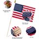 thumbnail image 2 of Banderas americanas Uelfbaby paquete de 100 con palo de madera de 30 cm, 2 of 7
