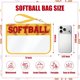 thumbnail image 2 of BuyCard Softball Gifts Makeup Bag with Chenille Letter Patch, 2 of 3