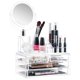 thumbnail image 1 of Organizador de cosméticos Masirs transparente con espejo acrílico, 1 of 5