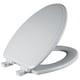 thumbnail image 1 of Asiento de inodoro Bemis Ashland alargado de madera, cierre lento, blanco, 1 of 5