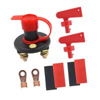 Magideal - Interruptor De Apagado De Batería, Interruptor De Desconexión De Batería De Automóvil, Interruptor De Corte De Batería A Prueba De Agua 12-24 V 100 A