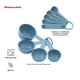 thumbnail image 2 of Juego de tazas y cucharas medidoras KitchenAid Universal de 9 piezas, color azul, 2 of 3