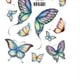 thumbnail image 1 of Waterproof Butterfly Wing Tattoo Sticker for Face and Body Decoration - High-End Eye Makeup for Children and Adults - Perfect for Holiday Elf Costumes, 1 of 3