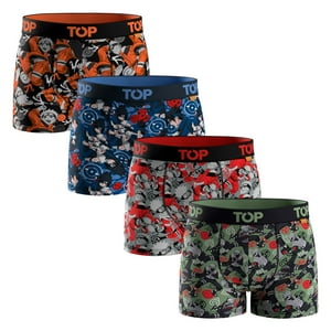 Top - Bóxer Niño Algodón Naruto Pack 4 C3