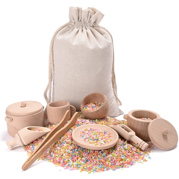 Sensory Bin Toys MONT PLEASANT para niños pequeños con plato y pinzas