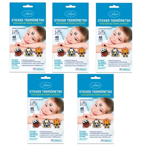 La Prepie - Termómetro Infantil Sticker Pack 5 Unidades