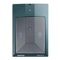 Micrófono Beta91A Shure Instrumentos Bombo O Piano, Condensador Electret Shure Patrón Polar Semi-Cardioide
