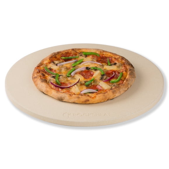 Piedra para Pizza ROCKSHEAT Redonda de Cordierita 36 cm de Diámetro y 1.5 cm de Grosor