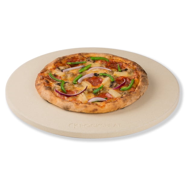 Piedra para Pizza ROCKSHEAT Redonda de Cordierita 36 cm de Diámetro y 1.5 cm de Grosor