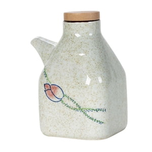 Magideal - Botella De Aceite Grande, Botella Dispensadora De Aceite De Cerámica Para Aceite De Oliva, Salsa De Soja, Jarabe, Botella Dispensadora De Salsa Shoyu Vinagres Maduros