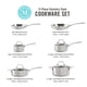 thumbnail image 2 of Juego de utensilios de cocina Martha Stewart Castelle, 10 piezas, acero inoxidable, 2 of 6