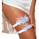 thumbnail image 1 of 2 ligas de boda, de encaje azul claro, elásticas para novia, para muslo, con flores, para aniversario de boda (circunferencia del muslo: 15,75-23,62 pulgadas), 1 of 7