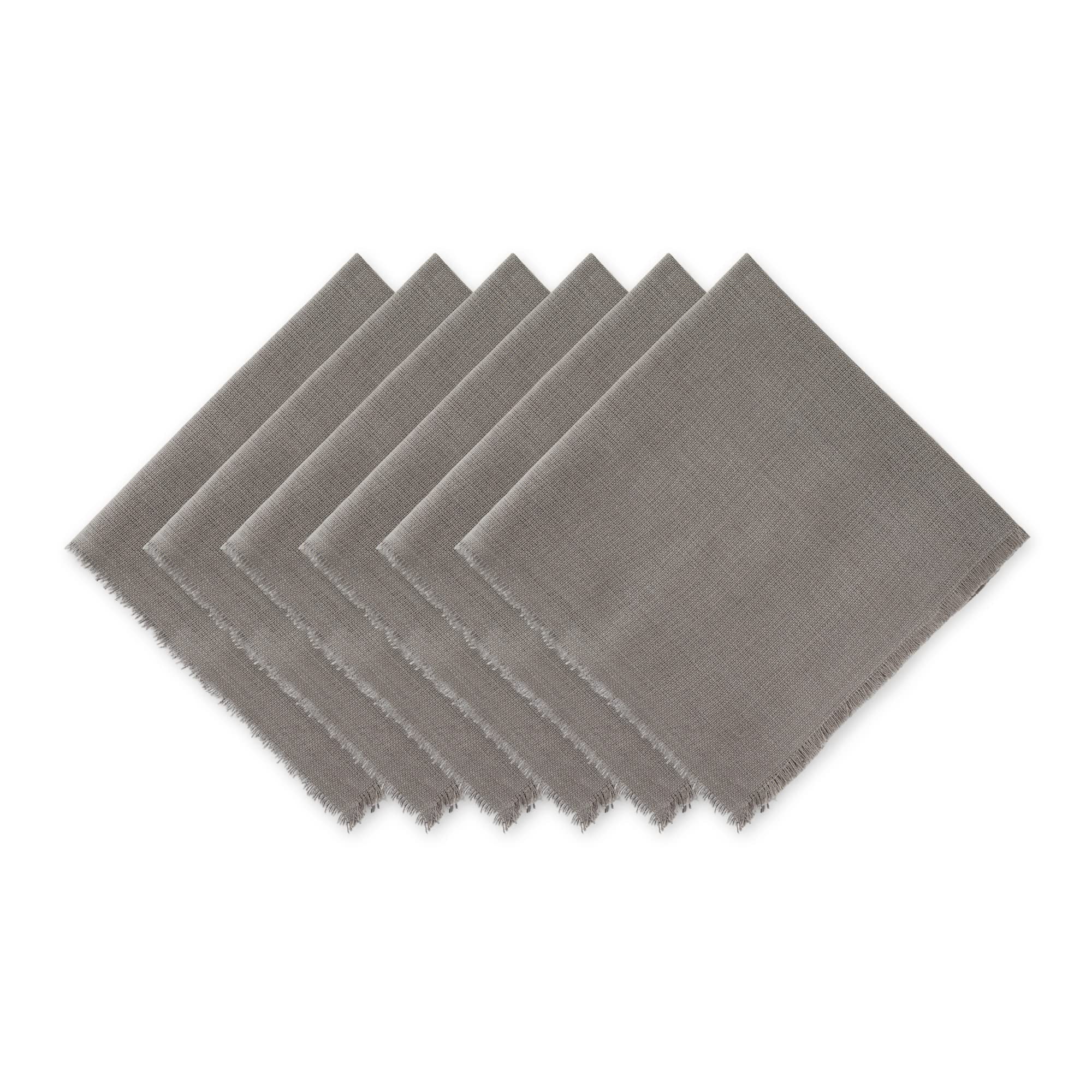 Set De 6 Servilletas Dii Everyday Gris De Algodón 51 X 51 Cm