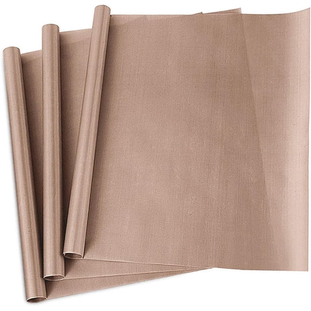 Láminas de teflón de PTFE, paquete de 3 unidades, para prensa térmica, 40 x 50 cm, reutilizables