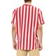 thumbnail image 3 of INSPIRE CHIC Camisa de Hombre a Rayas de Manga Corta con Bloque de Color y Botones para la Playa Talla L Rojo, 3 of 7
