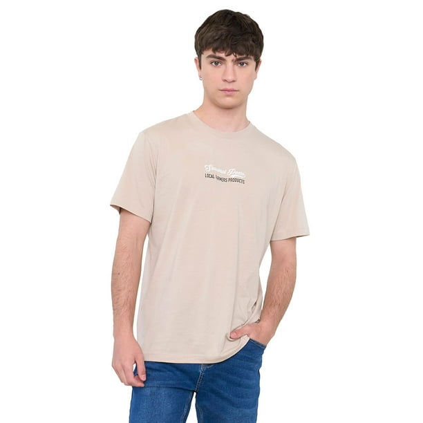 Polera Hombre Fun Frutas Beige Corona
