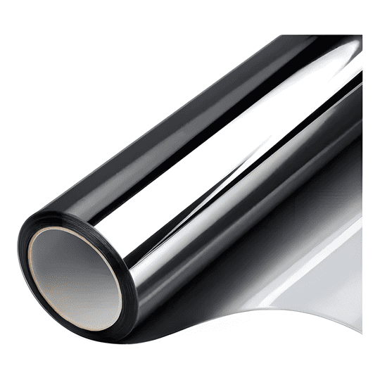 Genérico - Lámina Reflectiva Tipo Espejo 70cm X 10m Para Ventanas