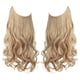 thumbnail image 1 of Xiao Hua Extensión de Cabello con Alambre de Línea de Pesca invisible, Fibra Sintética Larga Ondulada Rizada, Extensión de Cabello Estilo Diadema Ajustable, 14 inch beige, 1 Pieza, Estilo C, 1 of 4