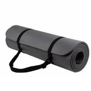 Crusec - Yoga Mat Tapete Colchoneta Pilates 180X60X1 Cm Con Correas