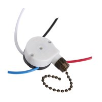 Magideal - Interruptor De Cadena De Tracción, 3 Velocidades, 4 Cables, Accesorios De Fácil Instalación Para Lámparas De Pared, Control De Luz De Pared Versátil, Bronce