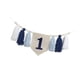 thumbnail image 3 of Banner de silla alta para primer cumpleaños, decoración para fiesta de primer cumpleaños, pancarta con borlas de cuentas de madera para decoración de Azul, 3 of 5
