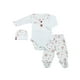thumbnail image 1 of Ajuar 3 Piezas Little Red Flowers 100% Algodón Peruano - 3 Meses, 1 of 3