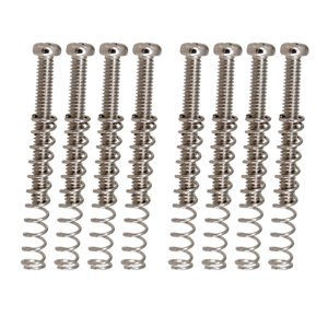 Bothyi - 8 Piezas Tornillos De Marco De Pastilla De Doble Bobina Resortes Portátiles Para Piezas De Guitarra Argent