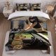 thumbnail image 1 of Female Rider Helmet Themed Bedding Set Duvet Cover and Pillowcase Set, 1 of 1