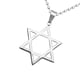 thumbnail image 1 of Collar Con Colgante De Estrella De David De Acero Inoxidable Para Hombre, Cadena De 20 ", Plata, 1 of 3