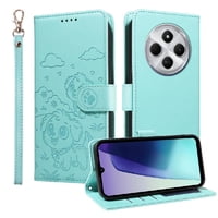 Funda Billetera Foxdock Compatible Con Xiaomi Redmi 14C 4G/5G, Diseño Perrito Tierno, Ranuras Para Tarjetas Y Soporte Plegable