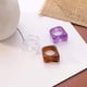 thumbnail image 2 of 3 anillos geométricos gruesos Coldeul con patrón de mármol, anillos acrílicos, joyería, regalo para mujeres y niñas, 2 of 7