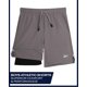 thumbnail image 3 of Pantalones cortos Reebok Boys 2 en 1 de baloncesto con forro de compresión, 3 of 7