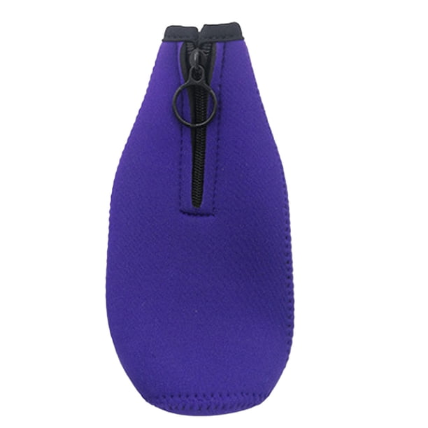 Bolsa de enfriamiento con cremallera simple, funda protectora para botella de cerveza de 330 ml, material de buceo