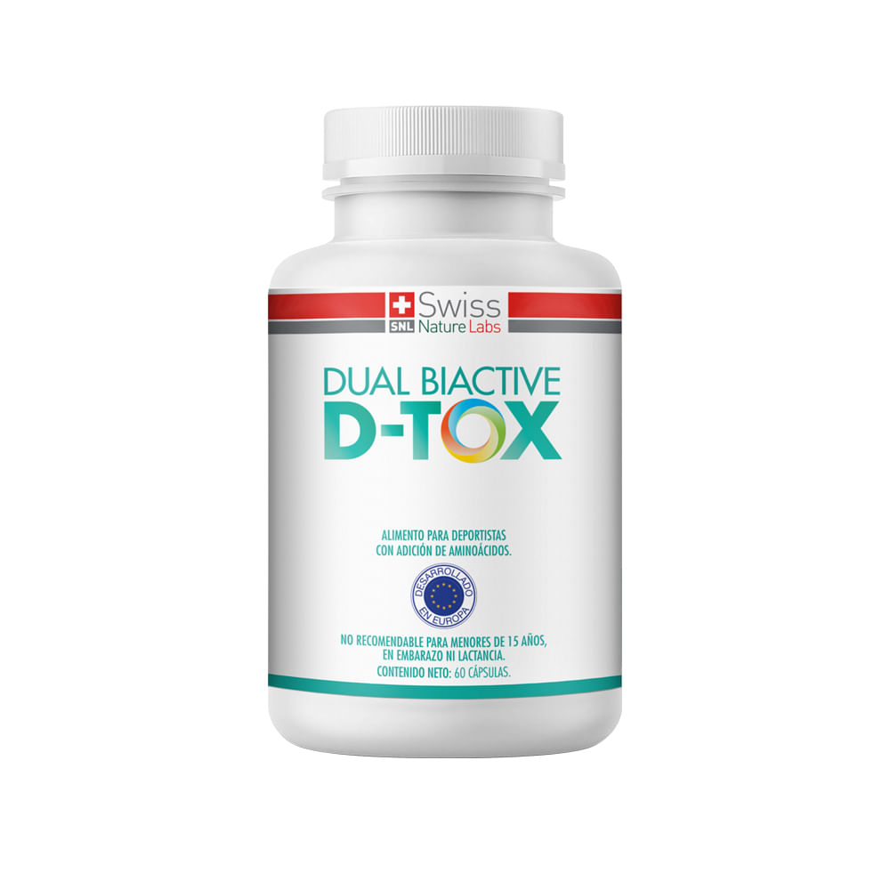 Swiss Nature Labs - Suplemento Alimentico Dual Biactive Detox Complejo Probioticos 1 Mes