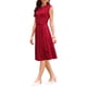 thumbnail image 4 of INSPIRE CHIC Vestido sin mangas de línea A para mujer con cuello plisado y cintura con lazo, vestido de verano para el trabajo, M Rojo, 4 of 5