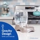 thumbnail image 2 of Gravity Waterer Petmate Pet Cafe Pearl Ash Blue 5.7 L, 2 of 8