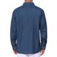 thumbnail image 3 of Camisa de mezclilla para exteriores de manga larga con bolsillo en el pecho para hombre, S, azul oscuro, 3 of 6
