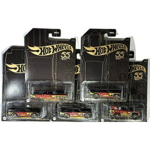 Set De 5 Coches Toy Hot Wheels '23 Pearl & Chrome Para El 55 Aniversario