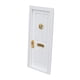 thumbnail image 1 of 1:12 Casa De Mu?ecas De Madera Blanca 4 Puertas De Paneles Muebles DIY Decoración De Cocina, 1 of 5