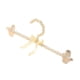 thumbnail image 2 of Perla Bowknot Ropa Pantalones Percha Percha De Armario Para Novia Abrigo Camisa Fiesta Clips Beige Percha, 2 of 5