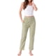 thumbnail image 2 of Pantalones de pijama de algodón a cuadros para mujer con cintura elástica y bolsillo para un sueño cómodo XL Cuadros amarillos, 2 of 6