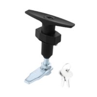 Magideal - Juego De Manijas En T A Juego, Pestillo De Caja De Herramientas, Reemplazo Práctico Con 2 Llaves, Pestillo De Puerta De Remolque, Cerradura De 82 X 62 X 98 Cm