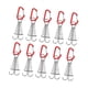 thumbnail image 4 of 10 Uds. Estacas portátiles para campaña, cvija de ancje para cubierta con herramienta de hebil de resorte, pinzas de mosquetón para , ROJO, 4 of 5
