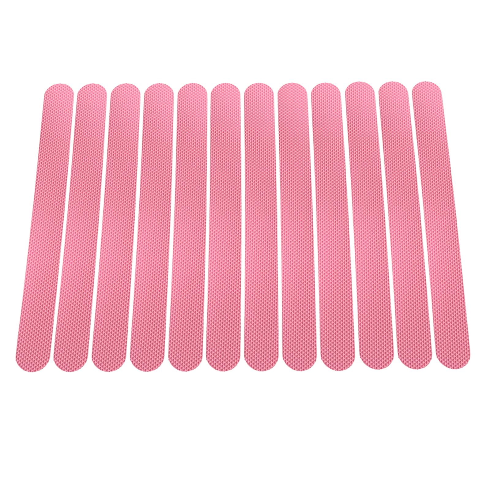 Bothyi - 12 Pegatinas Antideslizantes Para Ducha, Tiras Antideslizantes Para Duchas, Escaleras, Bañeras, Color Rosa